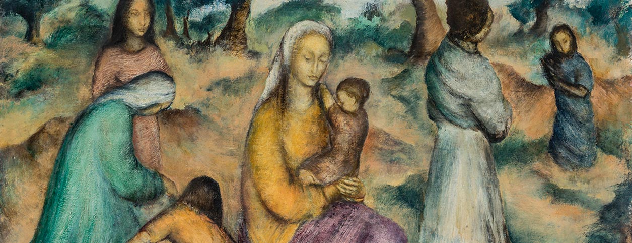 Mother and Child, Flight into Egypt 1949