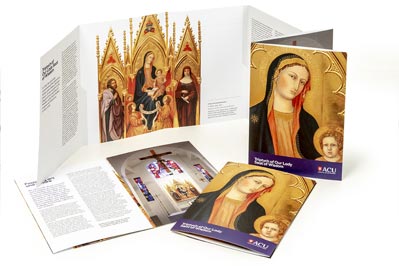 Triptych of Our Lady, brochure.